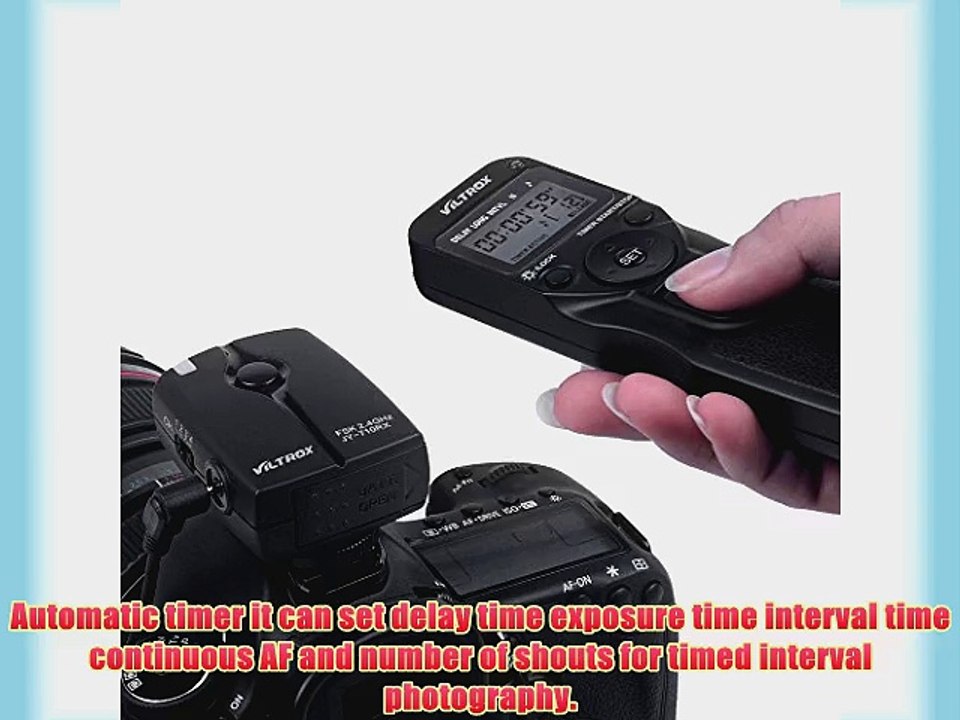 VILTROX JY-710 2.4GHZ Wireless Remote Shutter Controller Set Time Lapse Intervalometer Timer