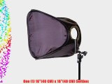 CowboyStudio Single Strobist Speedlite Flash Mount Softbox Photo Lighting Kit with Light Stand