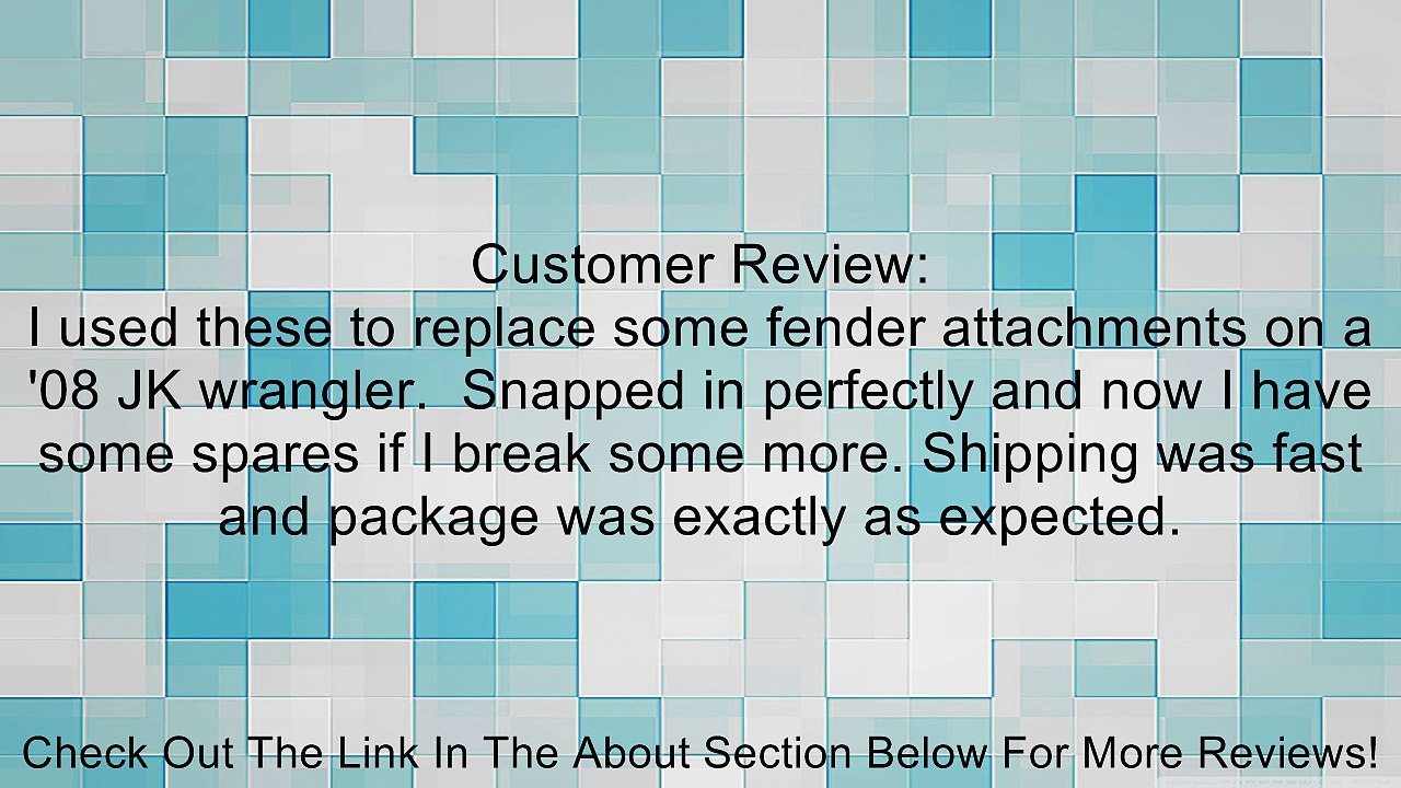 15 Chrysler Fender Flare Moulding Clips Jeep Liberty 55157055AA Review