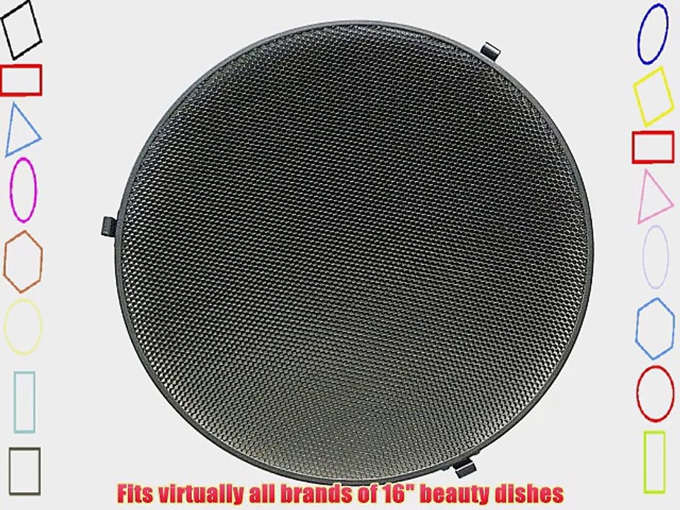 16 41cm 4mm 20? 20 Degree Honeycomb Grid Metal for Beauty Dish