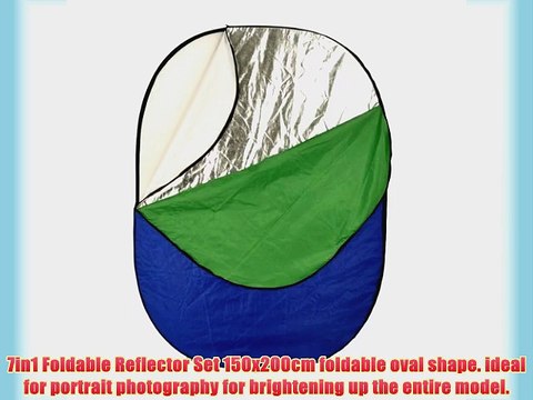 Neewer? 7-in-1 150x200cm/60 x 80 Inch Photography Photo Oval Collapsible Disc Reflector with