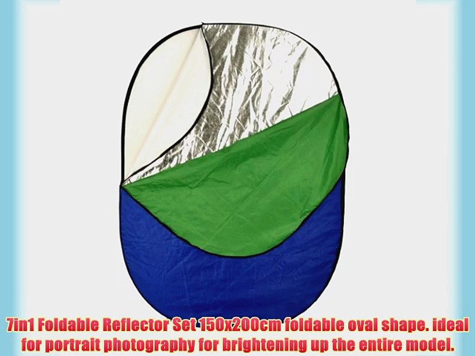 Neewer? 7-in-1 150x200cm/60 x 80 Inch Photography Photo Oval Collapsible Disc Reflector with