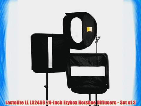 Lastolite LL LS2469 24-Inch Ezybox Hotshoe Diffusers - Set of 3