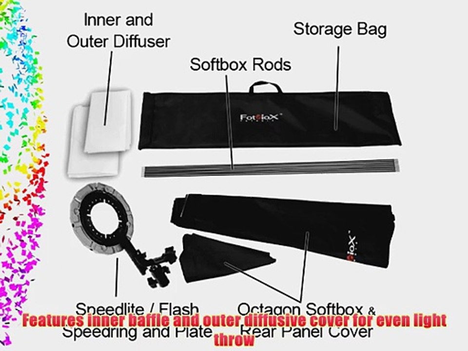 Fotodiox Flash-36-Oct-Yongnuo 36-Inch Octagon Softbox with Soft Diffuser and Speedring Bracket