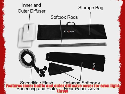 Fotodiox Flash-36-Oct-Vivitar 36-Inch Octagon Softbox with Soft Diffuser and Speedring Bracket
