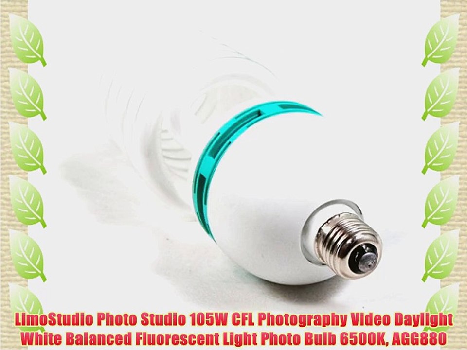 LimoStudio Photo Studio 105W CFL Photography Video Daylight White Balanced Fluorescent Light