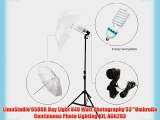 LimoStudio 6500K Day Light 840 Watt Photography 33 Umbrella Continuous Photo Lighting Kit AGG293