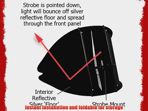 Fotodiox 11-Soft-Kick-AB Fotodiox Pro 20-Inchx30-Inch Back Light Softbox Ideal for Backdrop