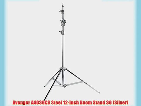 Avenger A4039CS Steel 12-Inch Boom Stand 39 (Silver)