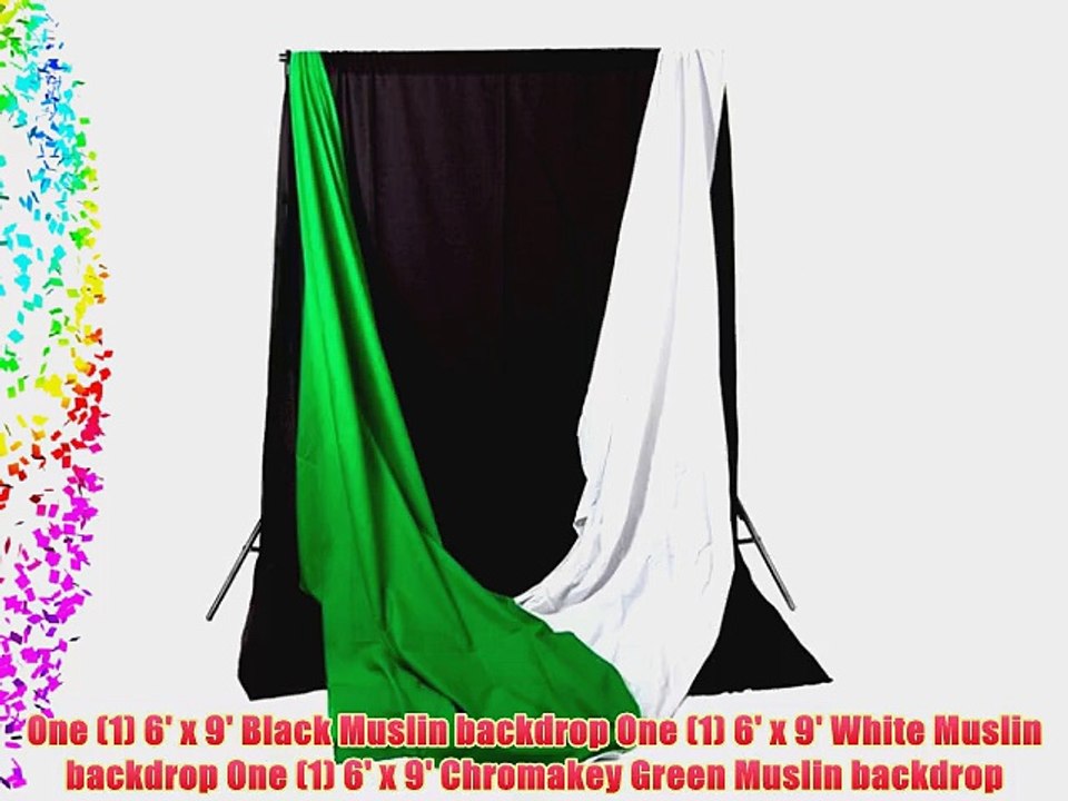 CowboyStudio Complete Photography and Video Stuido 900 Watt Two Reflective Two Soft Umbrella
