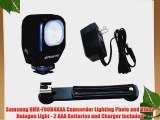 Samsung HMX-F90BNXAA Camcorder Lighting Photo and Video Halogen Light - 2 AAA Batteries and
