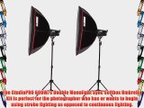 StudioPRO Double 600W/s Flash Photography Photo Studio Strobe Lighting Two 300W/s Monolights