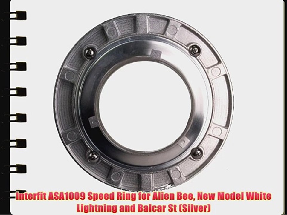 Interfit ASA1009 Speed Ring for Alien Bee New Model White Lightning and Balcar St (Silver)