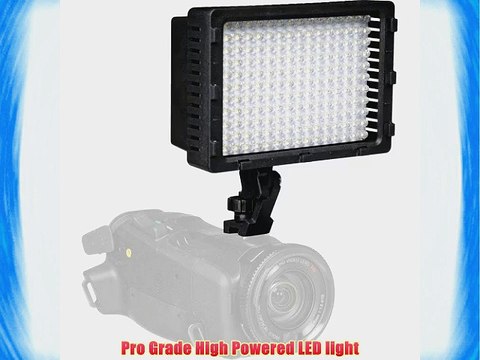 Polaroid 176 High Powered Variable Dimmable LED Light Includes Deluxe Padded Carrying Case