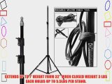 PBL Light Stands 7 ft Studio Photo Video Set of 2 Includes Velcro Cable Ties Steve Kaeser Photographic