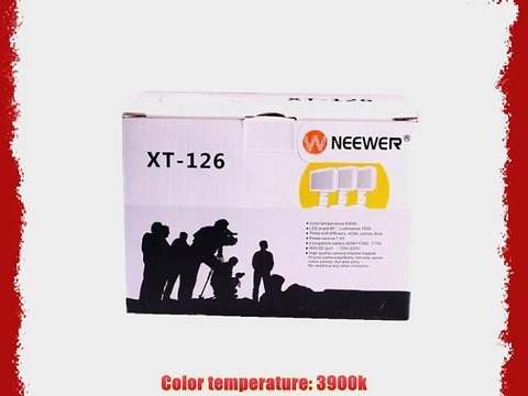 Bestlight 126 LED Video Light 3900K 7.4V for Digital Camera Video Camcorder Canon 60D 300D