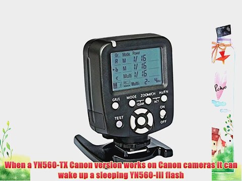 YONGNUO YN560-TX LCD Flash Trigger Remote Controller for Canon and YN560-III With Wake-up function