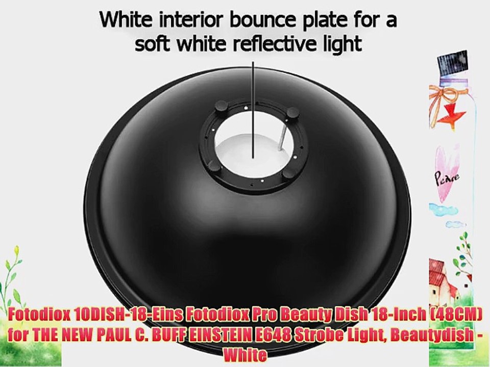 Fotodiox 10DISH-18-Eins Fotodiox Pro Beauty Dish 18-Inch (48CM) for THE NEW PAUL C. BUFF EINSTEIN