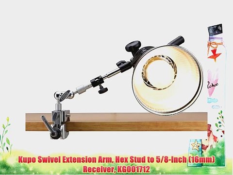 Kupo Swivel Extension Arm Hex Stud to 5/8-Inch (16mm) Receiver KG001712