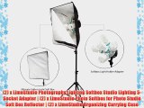 LimoStudio Photography Studio Continuous Lighting Kit 2450W Barndoor Lights and Photo Video