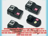 XCSource 16 Channel Wireless Radio Flash Trigger SET 1 Transmitter   3 Receivers   1 Sync Wire