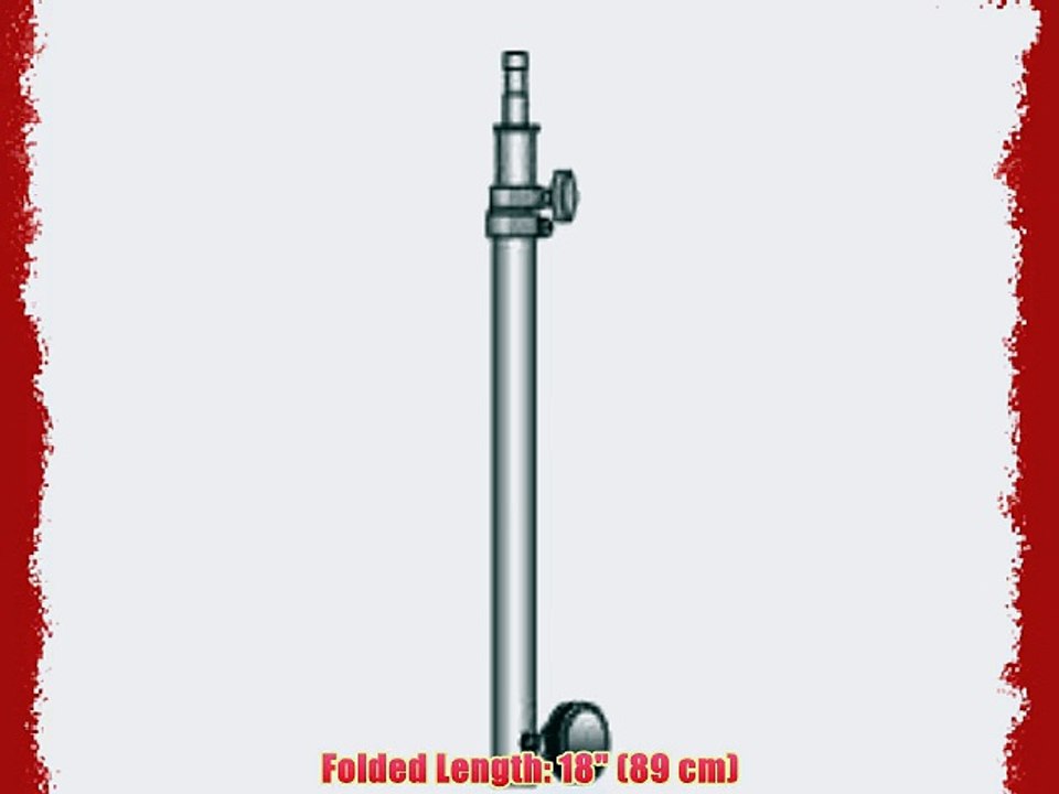 Lowel Half Pole 3' Extension for Lightstands 3 Section Gun Metal Gray.