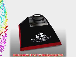 Britek Softbox 16x16 for Halogen Light 7715