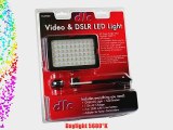 Adorama DLC DSLR and Video Shoe Mount LED Light Kit with 60 Super Bright LEDs 5300 Lux 5600