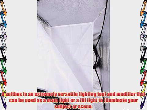 StudioPRO Photography Photo Video Studio 5 Socket Head AC Power Light With 24x36 Softbox 1600