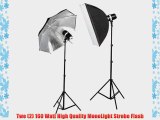 CowboyStudio 320 Watt Photo Studio Monolight Strobe/Flash Softbox and Umbrella Lighting Kit