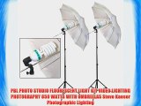 PBL PHOTO STUDIO FLUORESCENT LIGHT KIT VIDEO LIGHTING PHOTOGRAPHY 850 WATTS WITH UMBRELLAS