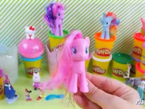 Barbie eggs Kinder surprise eggs Play doh Minnie mouse eggs MLP Peppa pig