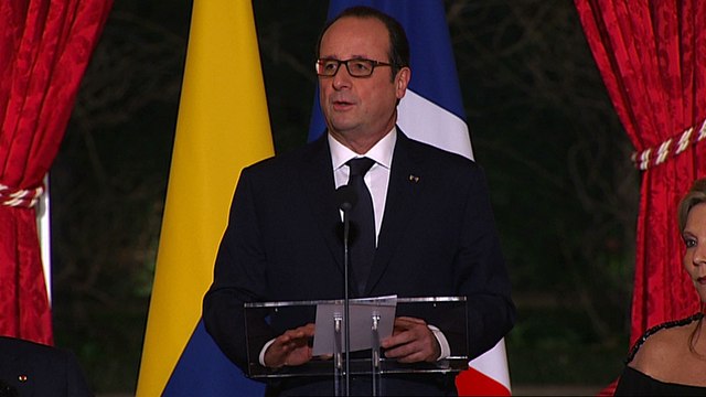 Toast lors du dîner d'État en l'honneur du président colombien, Juan Manuel Santos