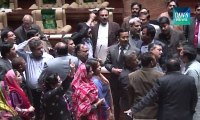 MQM stage protest in sindh Assembly session