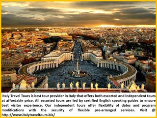 How to find Best Escorted Tours in Italy-Italytraveltours