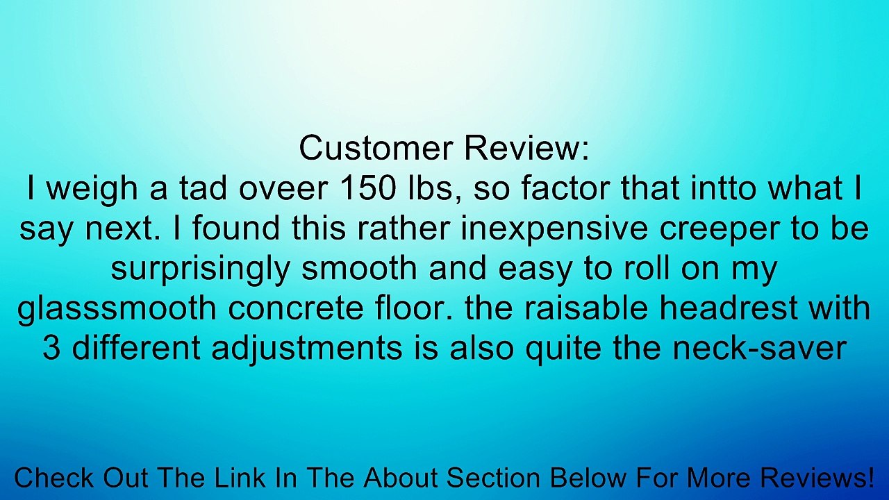 Ironton Creeper - 36in.L, Model# CRP-36 [Misc.] Review