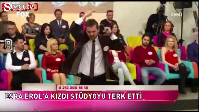 Esra Erol'a kızan damat adayı stüdyoyu terk etti
