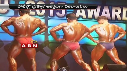 Hero Vikram attends state level body building competition in Chennai