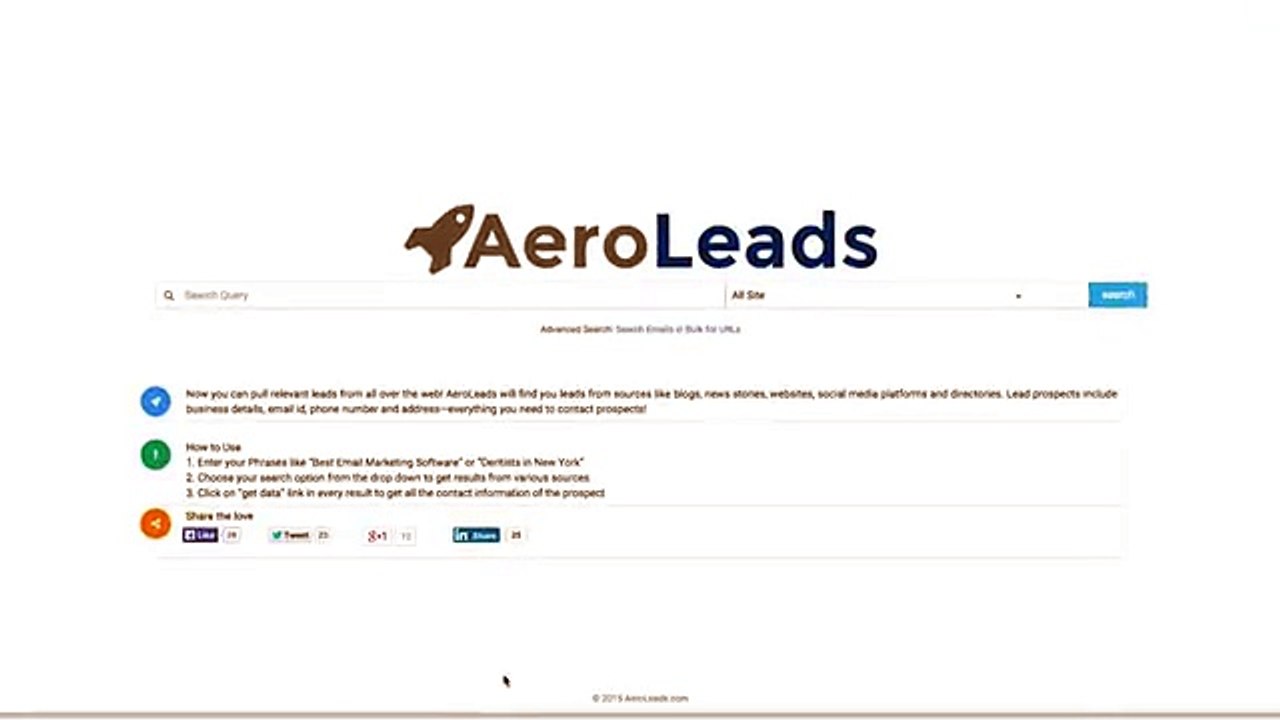 Powerful Lead Generation Software - AeroLeads (Demo)