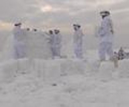 Komandoların kış tatbikatı nefes kesti