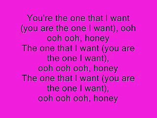 Grease - You're the one that I want - Lyrics