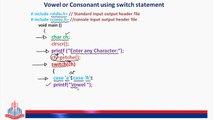Vowels or Consonant using switch statement.