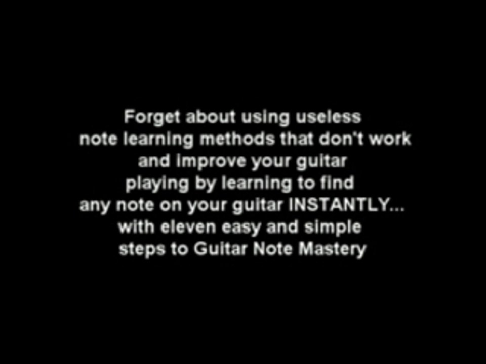 Guitar Note Mastery