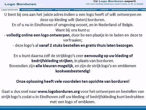 Logo op kleding borduren in Eindhoven