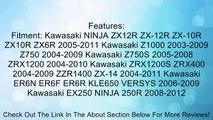 Black Kawasaki motorcycle transponder blank key black ZX 6R 9R 10R 12R 14R ZZR ZRX Review