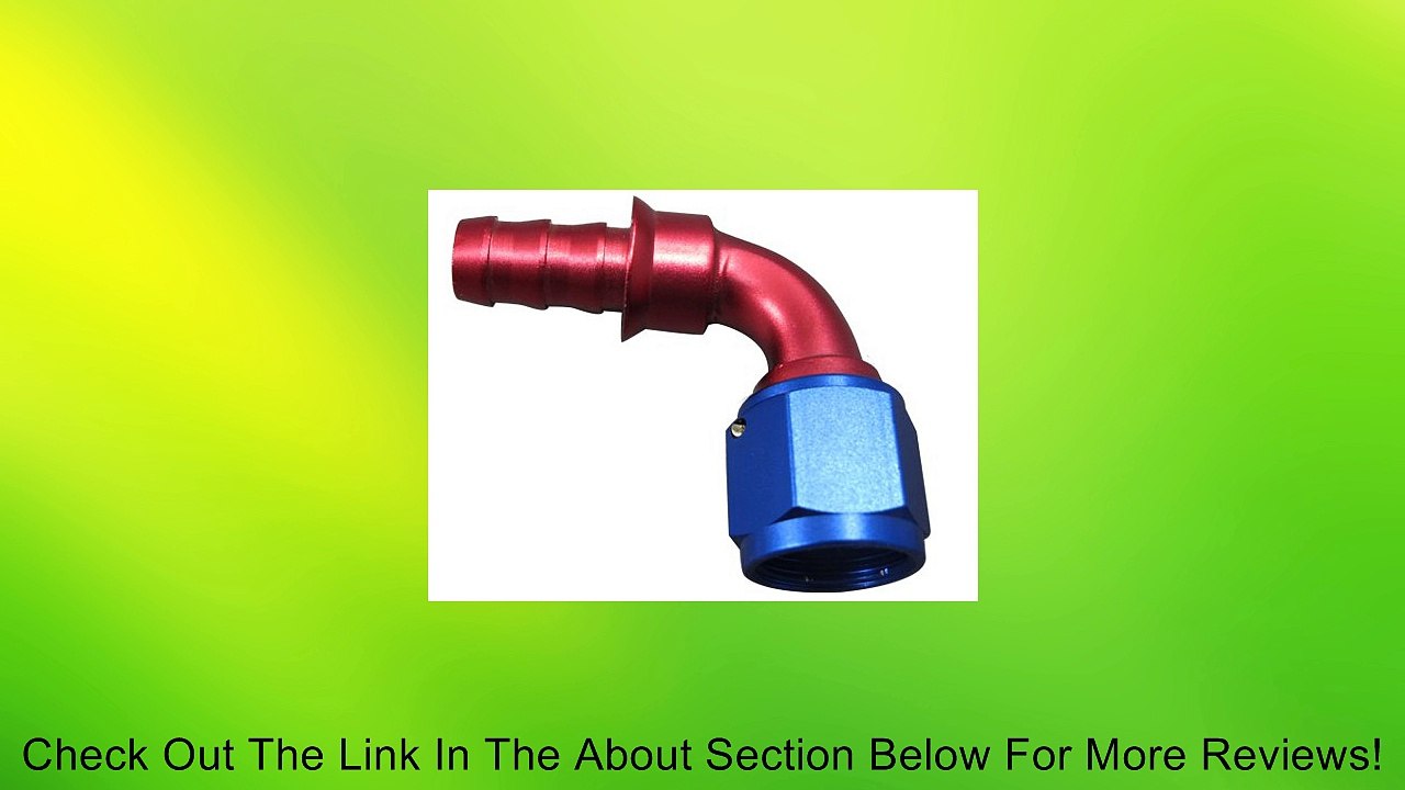 AN8 90 DEGREE SWIVEL OIL/FUEL/GAS LINE HOSE END PUSH-ON MALE FITTING Review