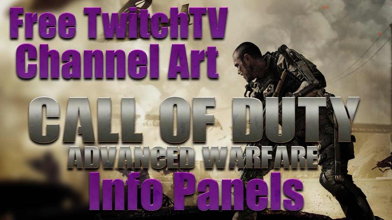 27 Free CoD Advanced Warfare TwitchTV Info Tabs