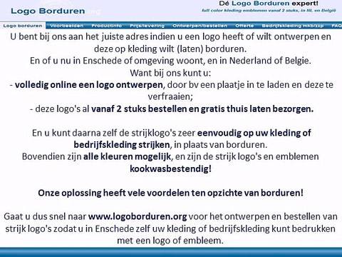 Logo op kleding borduren in Enschede