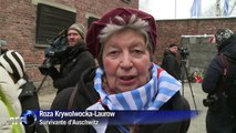 Des anciens détenus se recueillent à Auschwitz