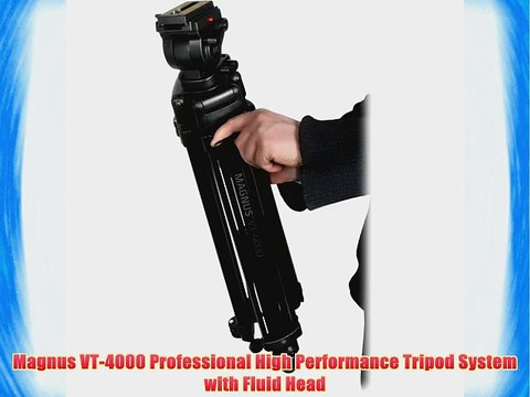 Magnus VT-4000 Professional High Performance Tripod System with Fluid Head